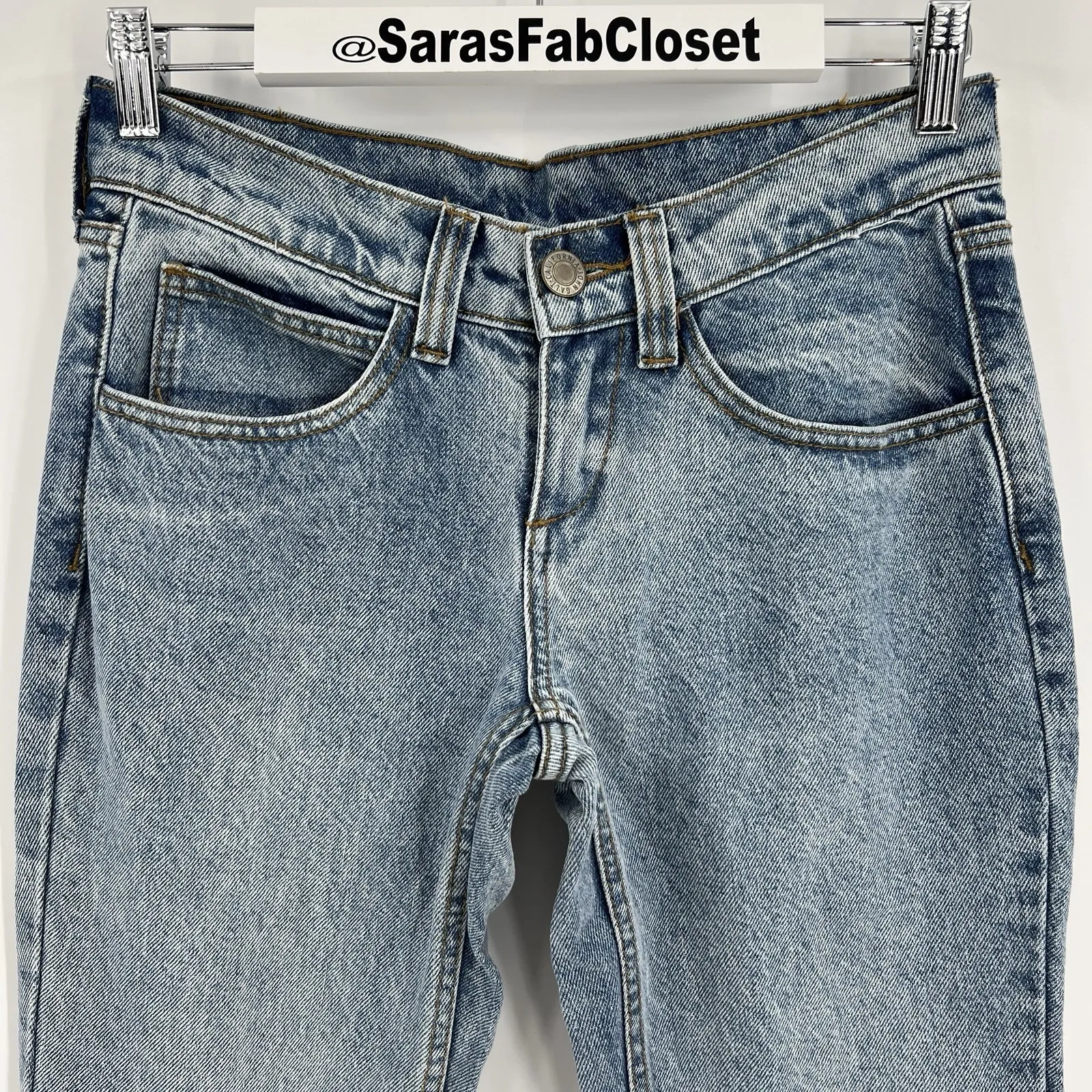 John Galt Brandy Melville Flare Jeans Low Rise‎ Light Wash Women's Size Small - Image 2