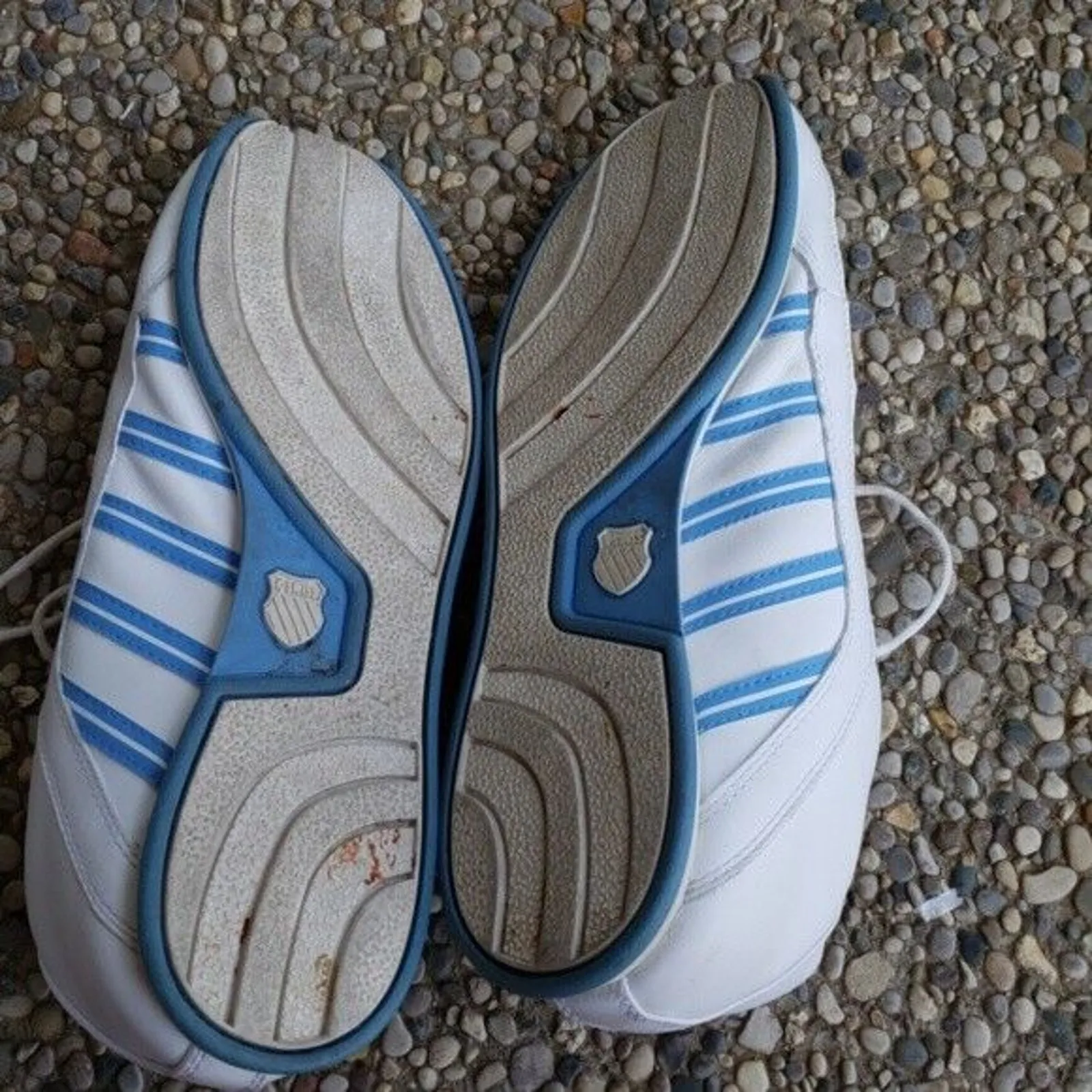 K-Swiss Blue & White Ladies Sneakers - 91039126 - Size 8 - Image 6