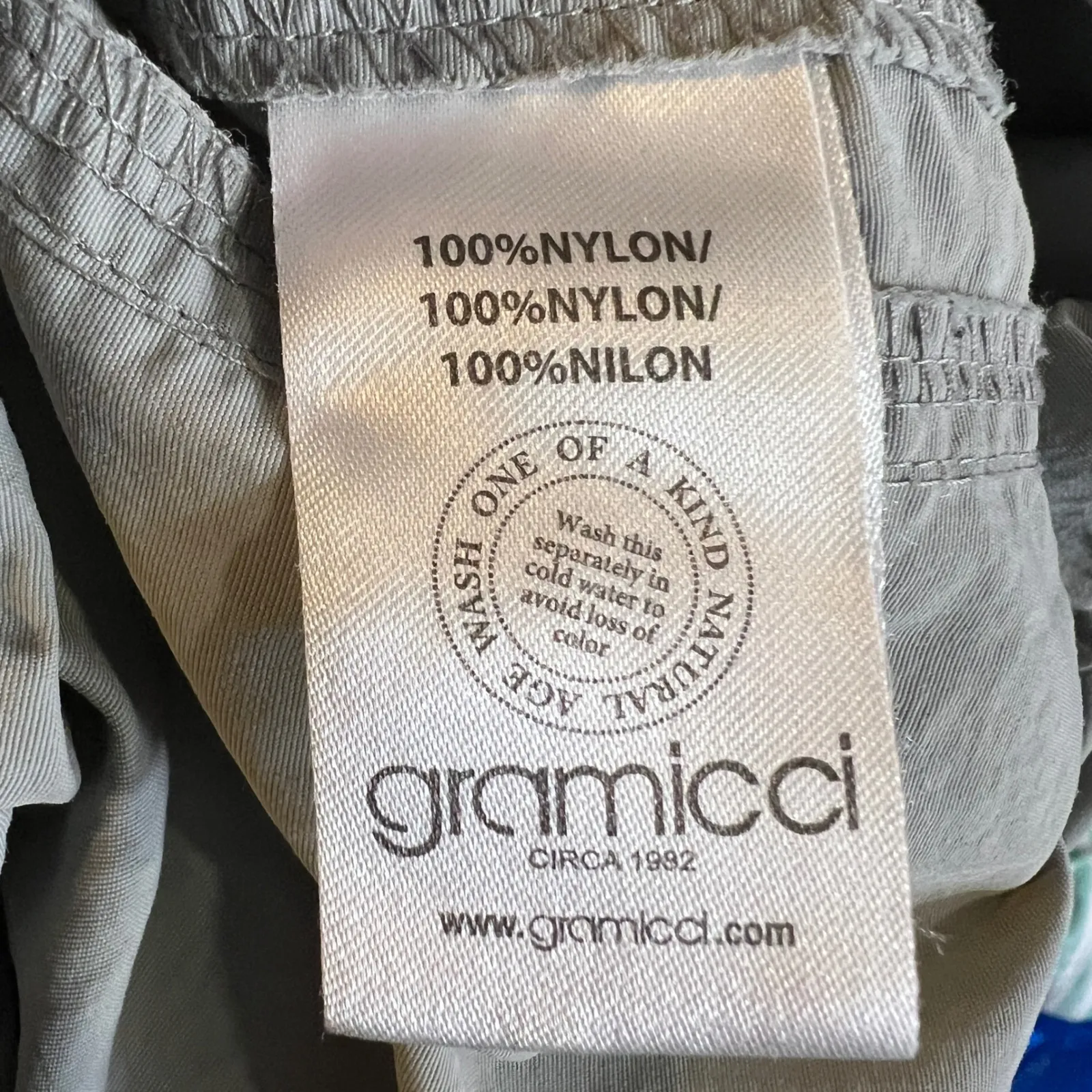 Gramicci Nylon Pants Gray Womens XL Roll Tab Lightweight Outdoor Hiking - Image 7