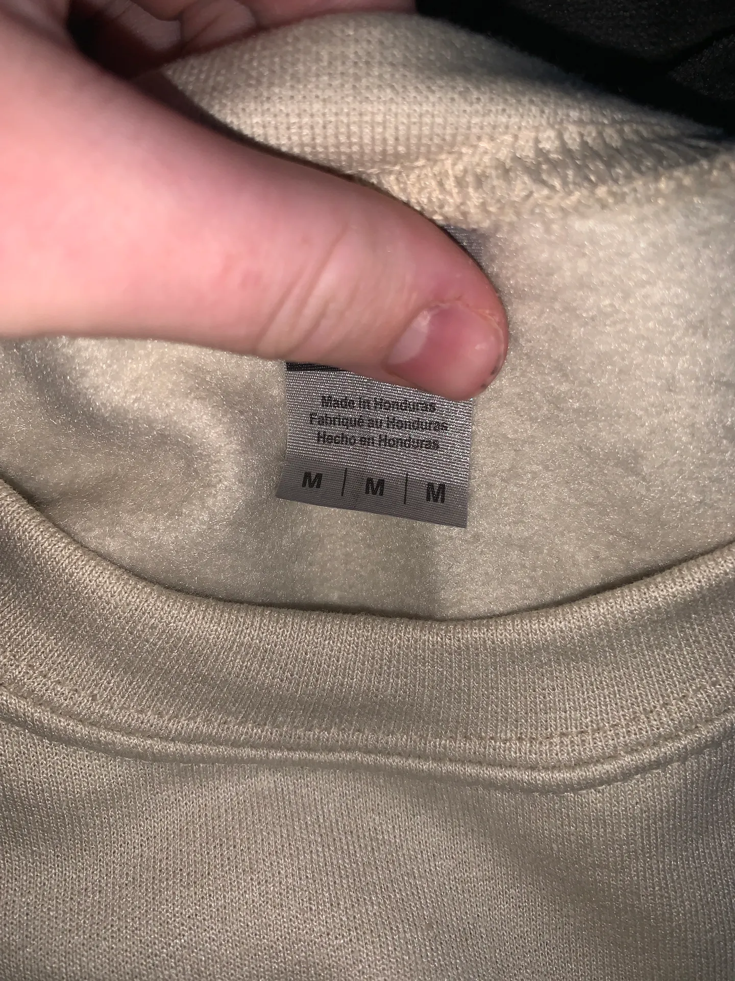 OVERSIZED SWOOSH CREWNECK Tan Size M - Image 3