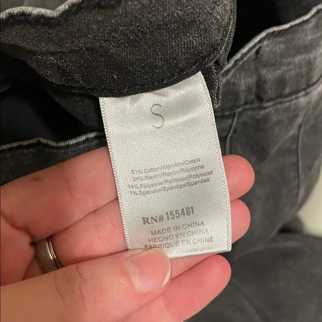 Simple Society Black Pleated Jean Mini Skirt - Image 3