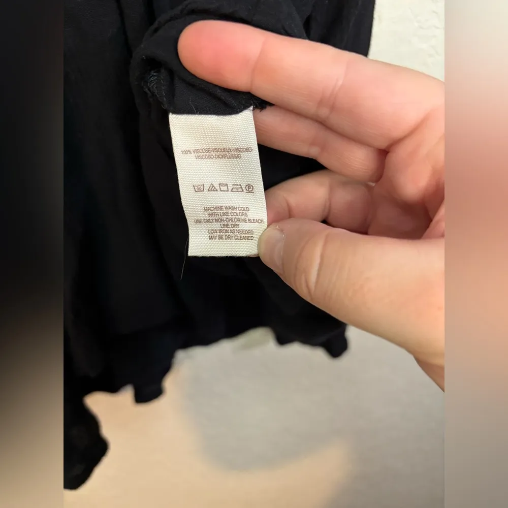 Free People Cora Black Embroidered Dress Size M - Image 13