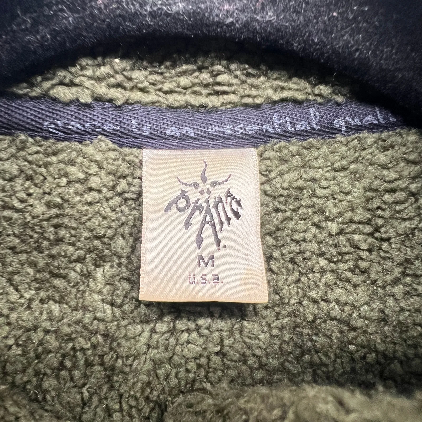 Prana Gorpcore Streetwear Hiking Sherpa Lined Camo Green Womens Vest Sz Medium - Image 3