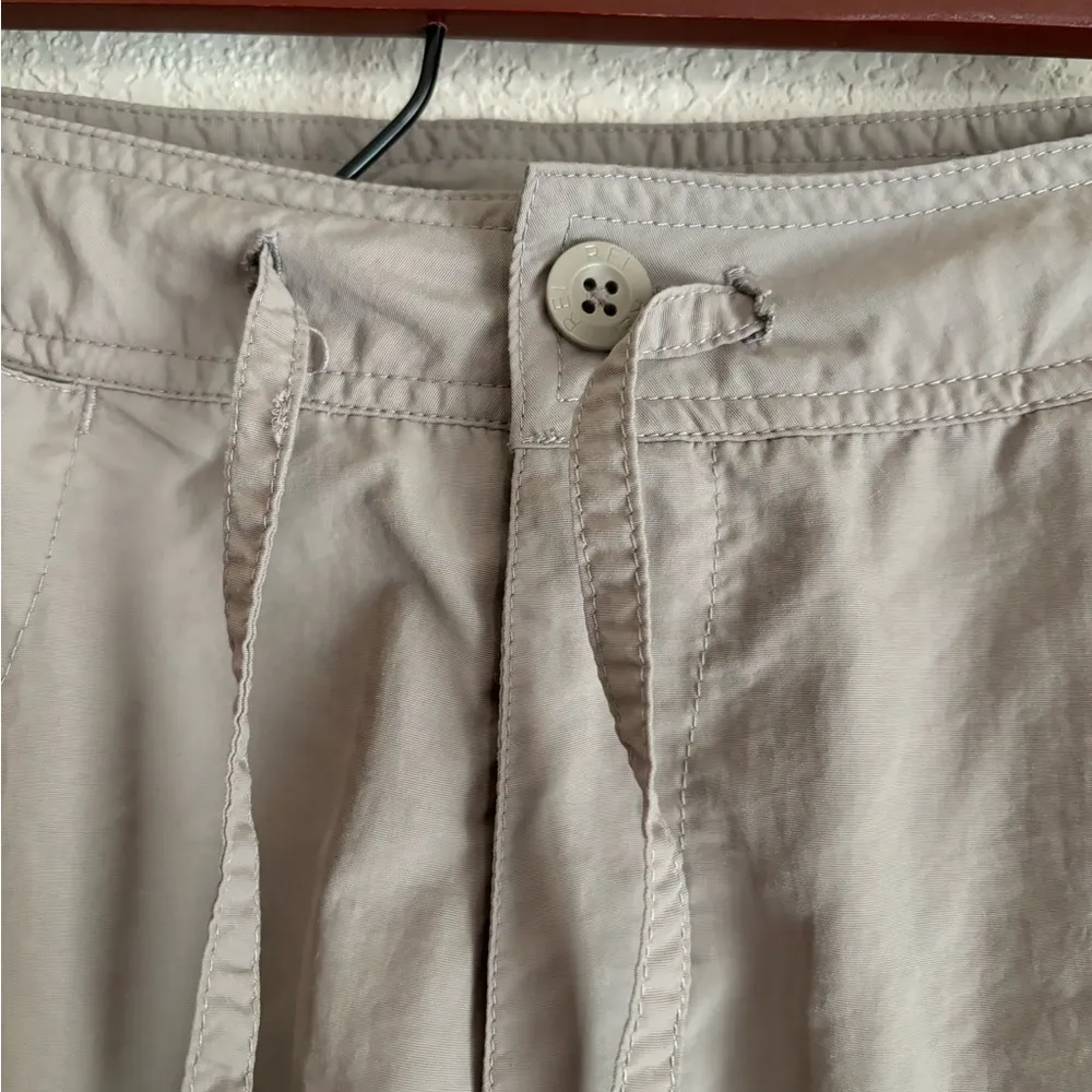 REI Tan GrayUPF 50+ Cropped Drawstring Hiking Pants Size 14 - Image 6