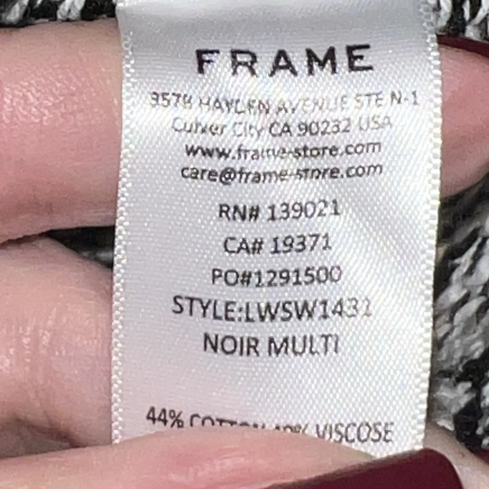 Frame Oversized Marled Chunky Knit Cardigan Size Large Gray Black Sweater Button - Image 11