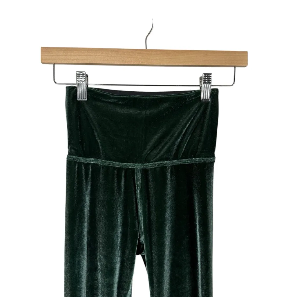 Beyond Yoga Velvet Motion High Waisted Midi Legging Forest Green Velvet XS - Image 3