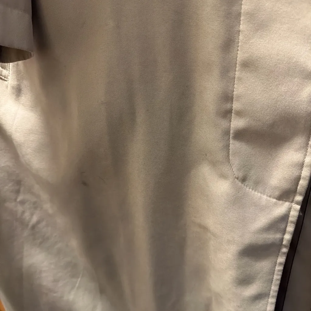 Norm Thompson Classic Beige Trench Coat size PL Tan - Image 6