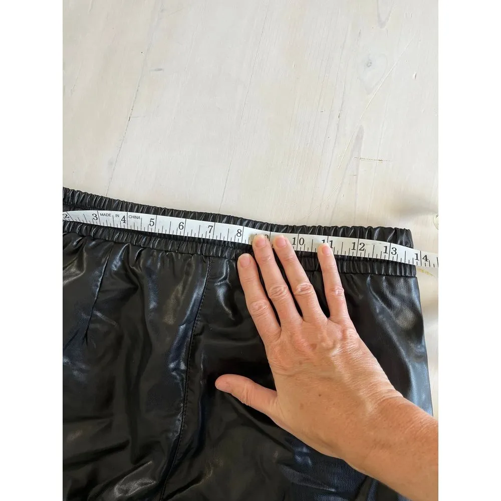 New! Deluc vegan black leather pants size small‎ - Image 6