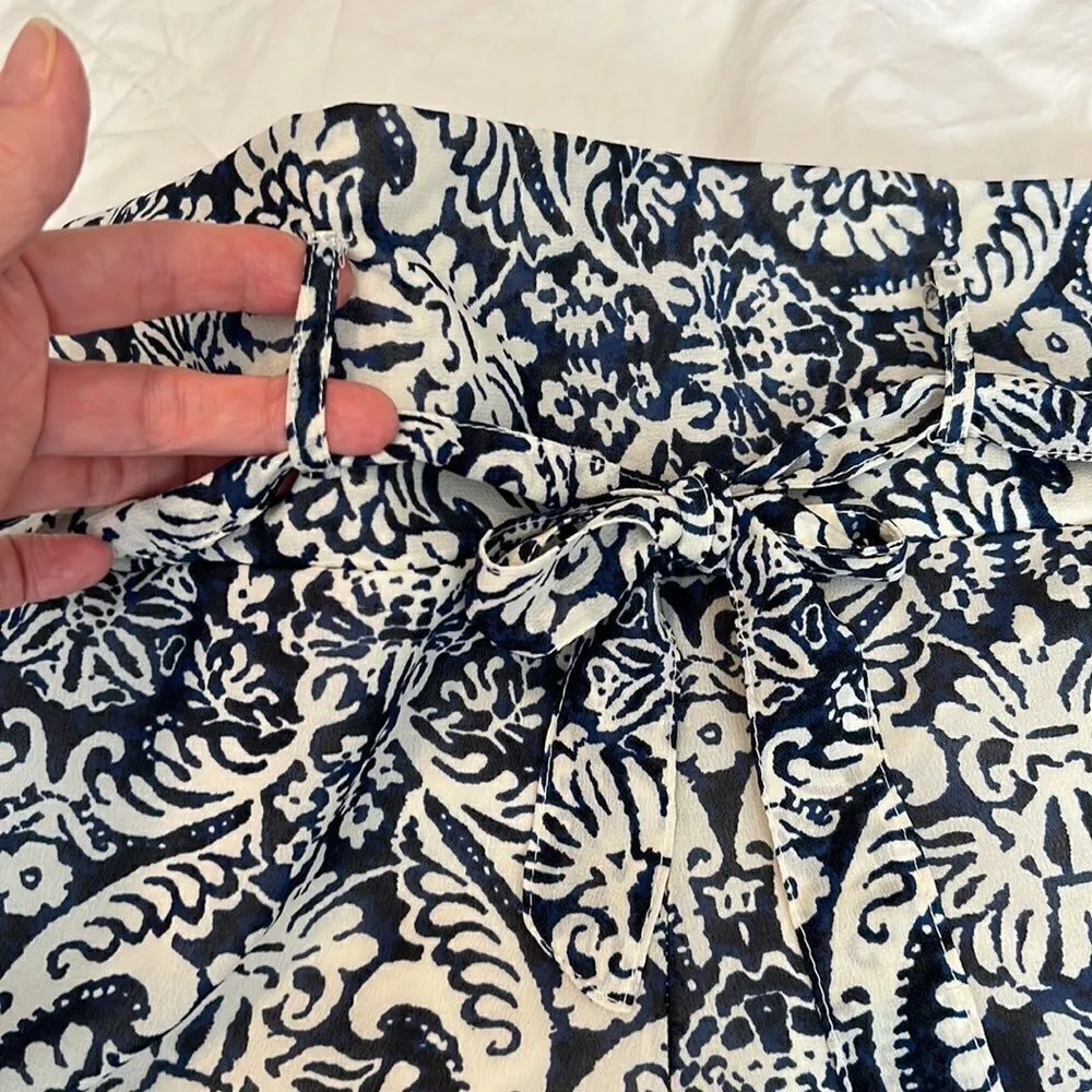 Truth NYC pretty blue and white palazzo pants lined to upper thigh flowy EUC - Image 5