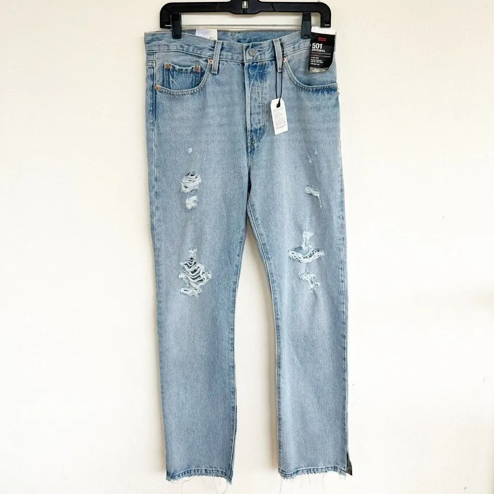 Levi's 501 Original button fly straight leg
Jeans side split premium 32 Revolve - Image 6