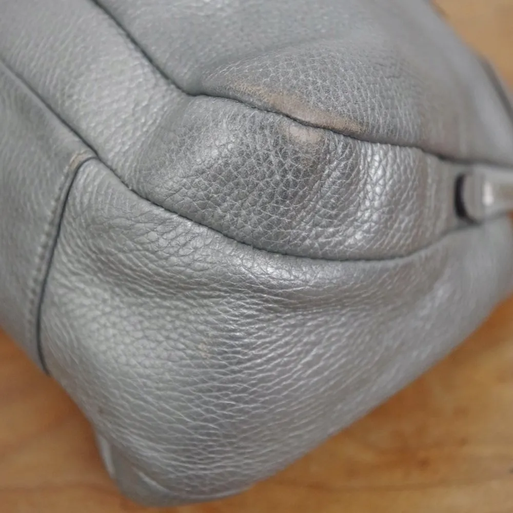 Coach F16529 Penelope Turnlock Silver Leather Satchel - Image 8