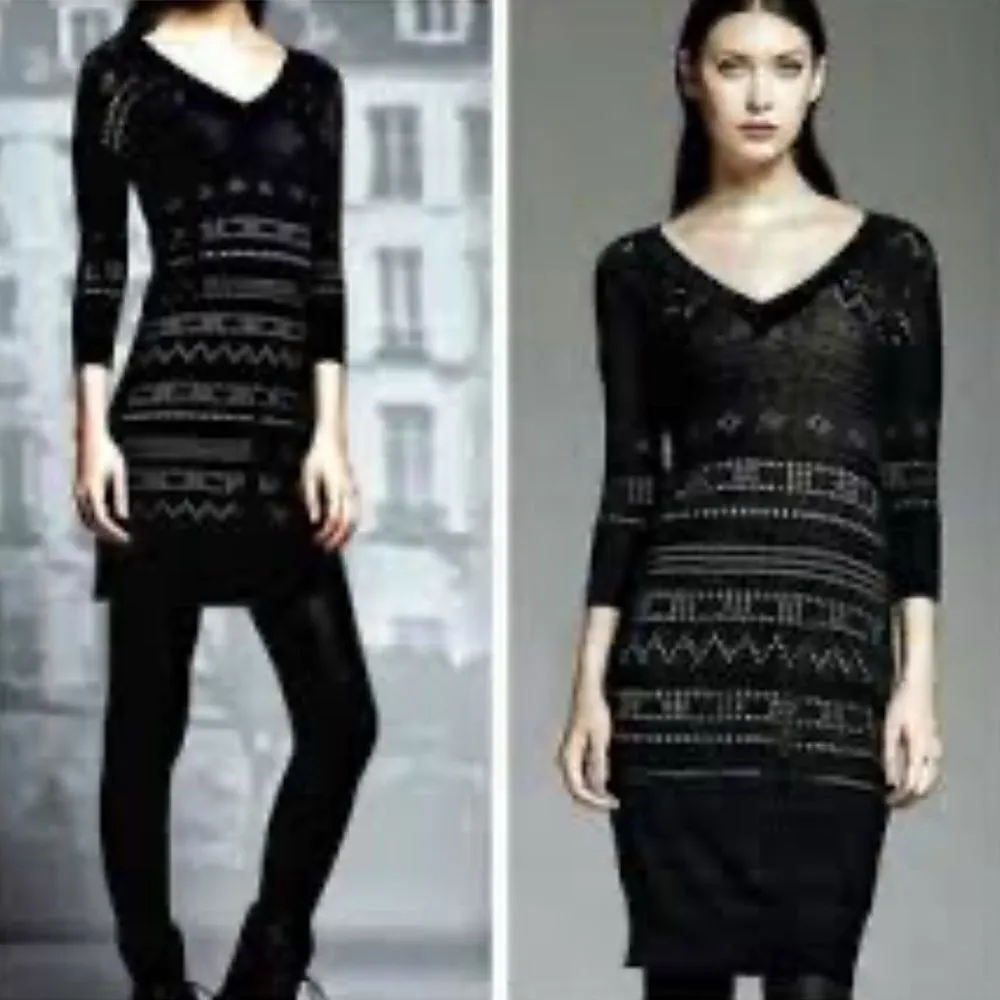 Catherine Malandrino for DesigNation Pointelle Sweaterdress Set Size S C26 - Image 2