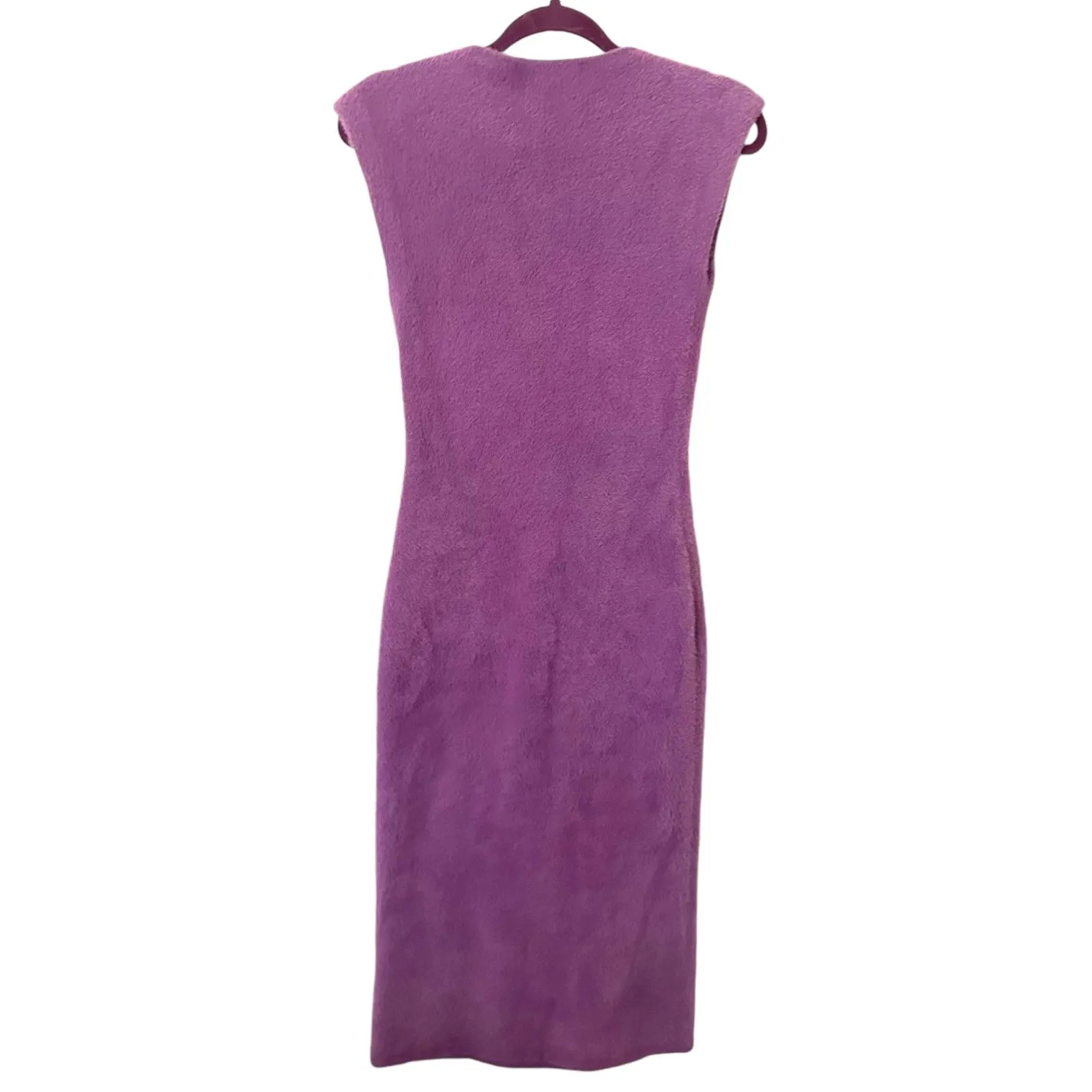 SIMON MILLER Runa Fuzzy Midi Sweater Dress Purple‎ XS Purple - Image 4