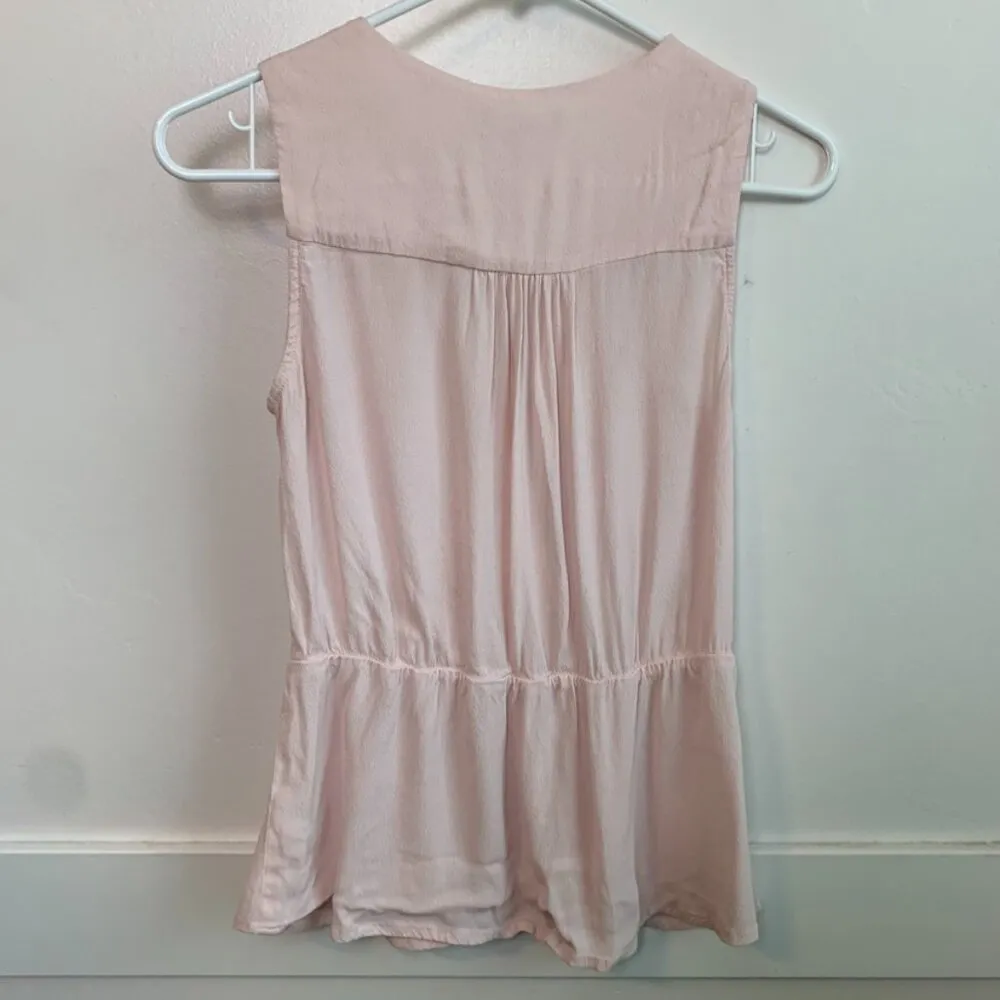 Chelsea28 Light Pink Wrapped Sleeveless Blouse - Image 3
