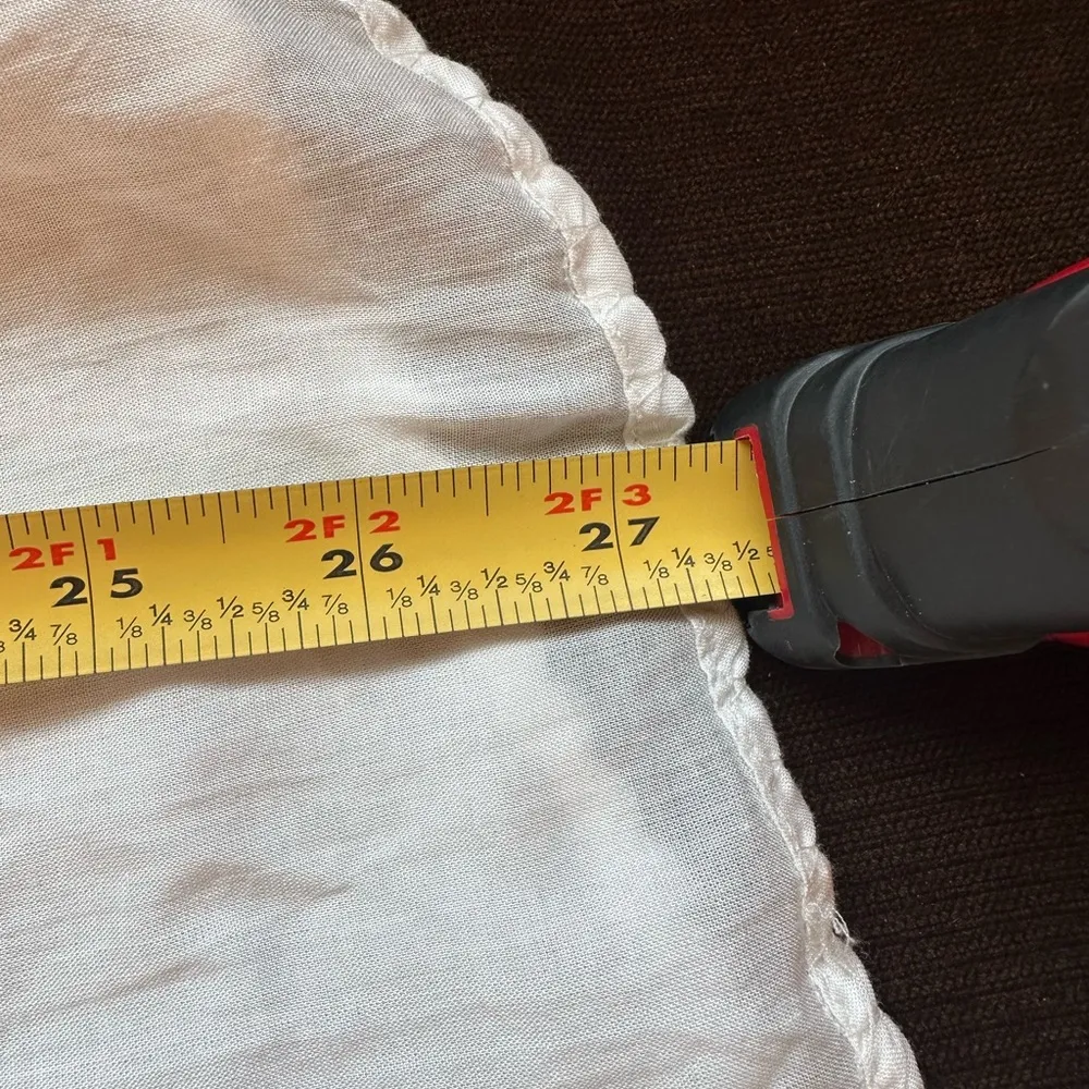 Melrose & Market White Snow Floral Lace Sheer Cotton Sleeveless Summer Top Sz.S - Image 14