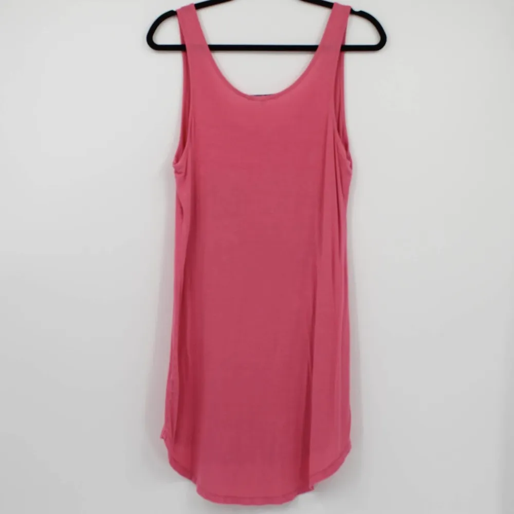 Junk Food Size Small Kiss Me Goodnight Jersey Sleep Shirt Tank Sleeveless Pink - Image 5