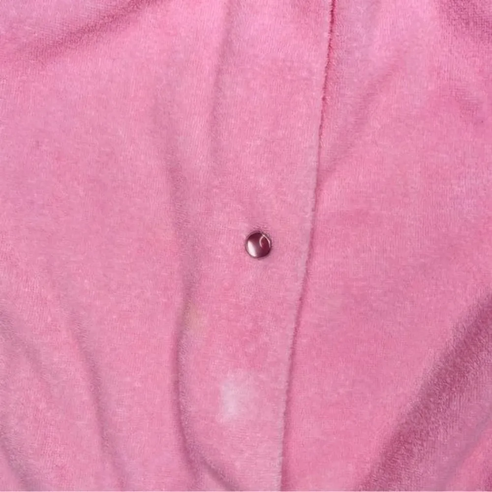 Vintage Roman for leisurely living costal house dress terry cloth robe small Pink - Image 5