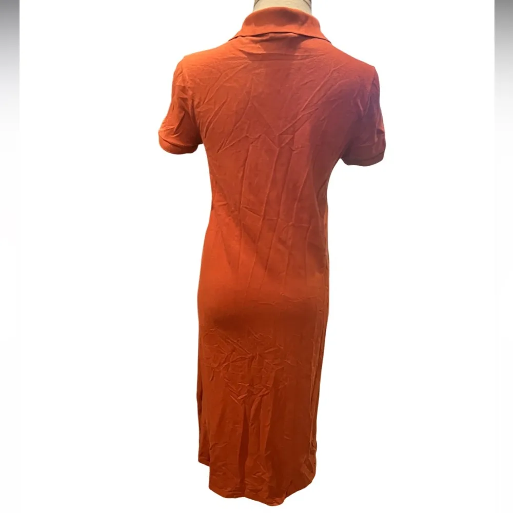 Lacoste for Roland-Garros woman dress RustColor Missing Belt Size 34 (US 2) - Image 9