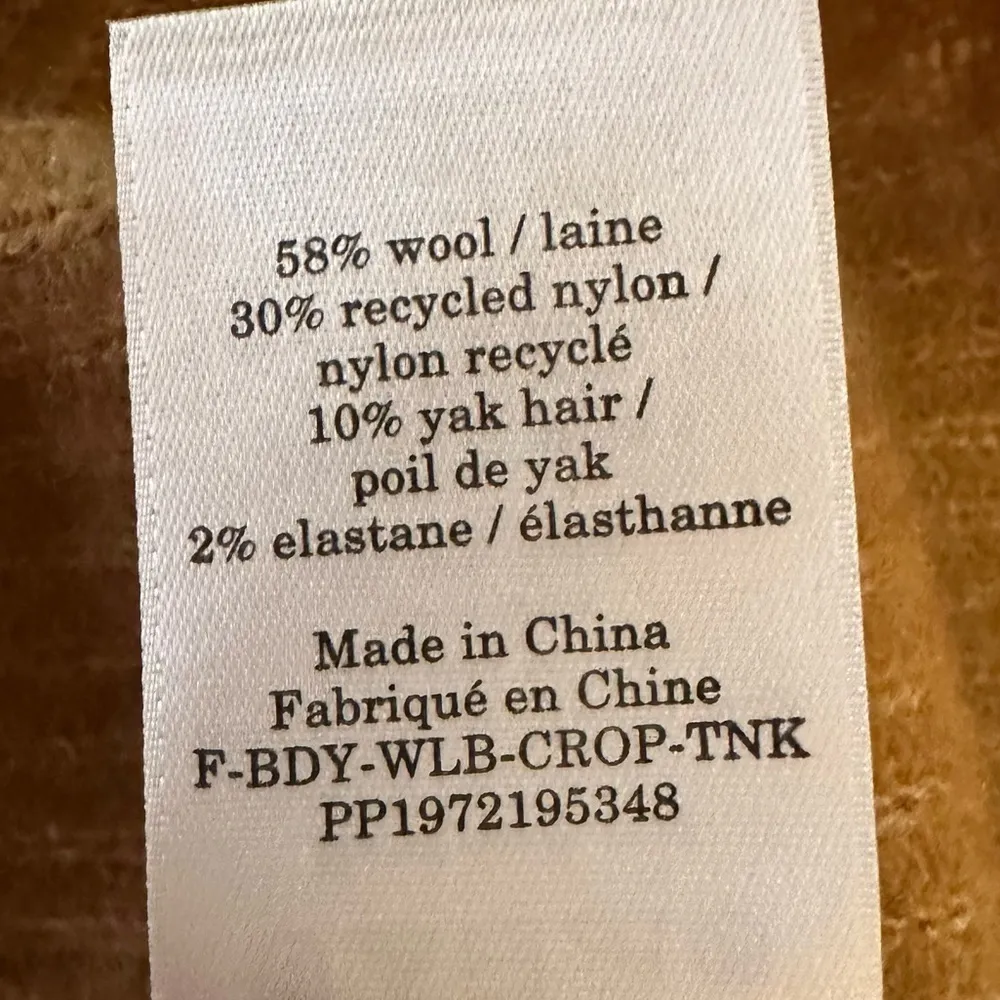 Everlane The Cozy Stretch Tank in Camel Wool Yak Size XS NWT Neutral Minimalist - Image 10