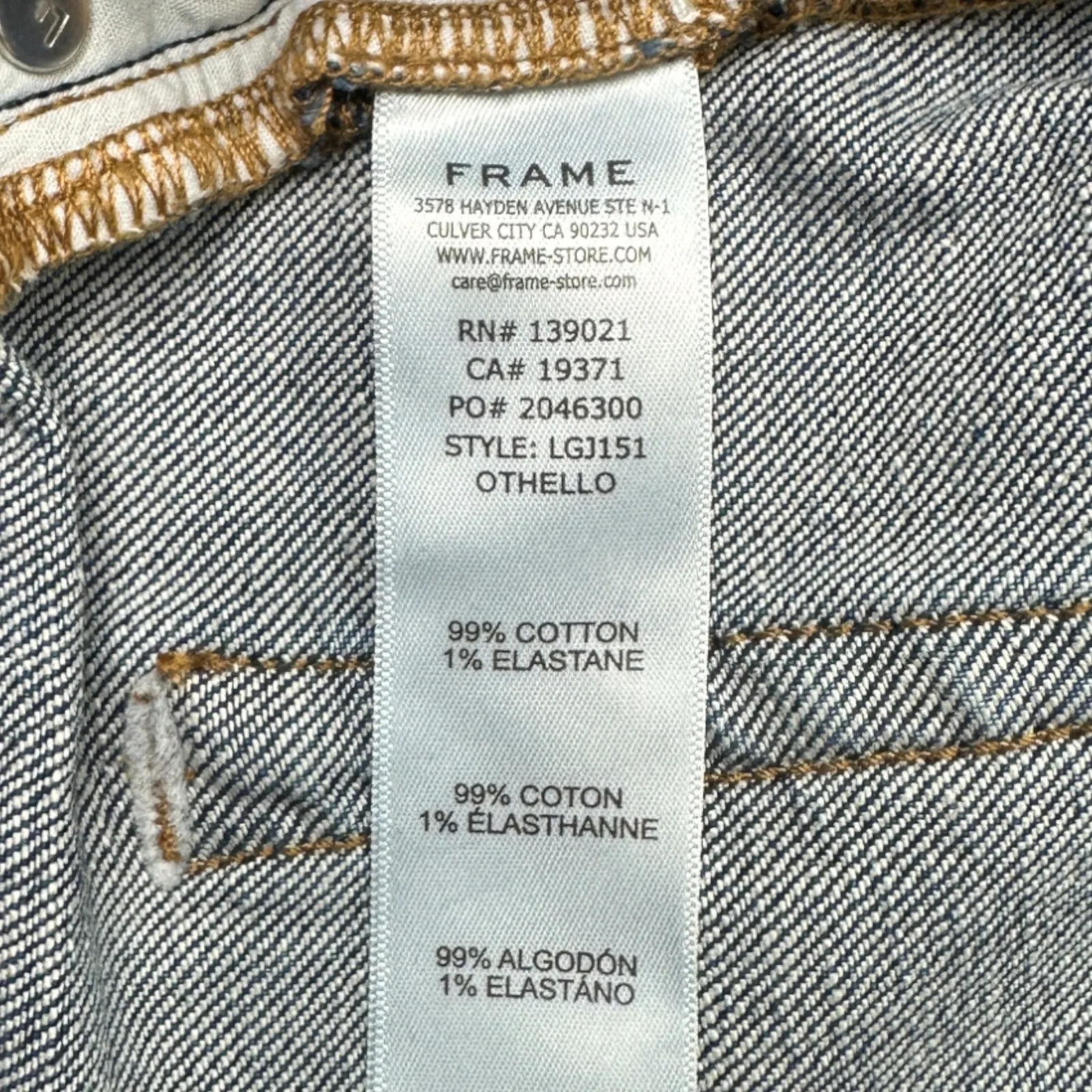 FRAME | W29 L26 | Le Garcon Straight Leg Mid-Rise Jeans in Othello Blue LGJ151 - Image 11