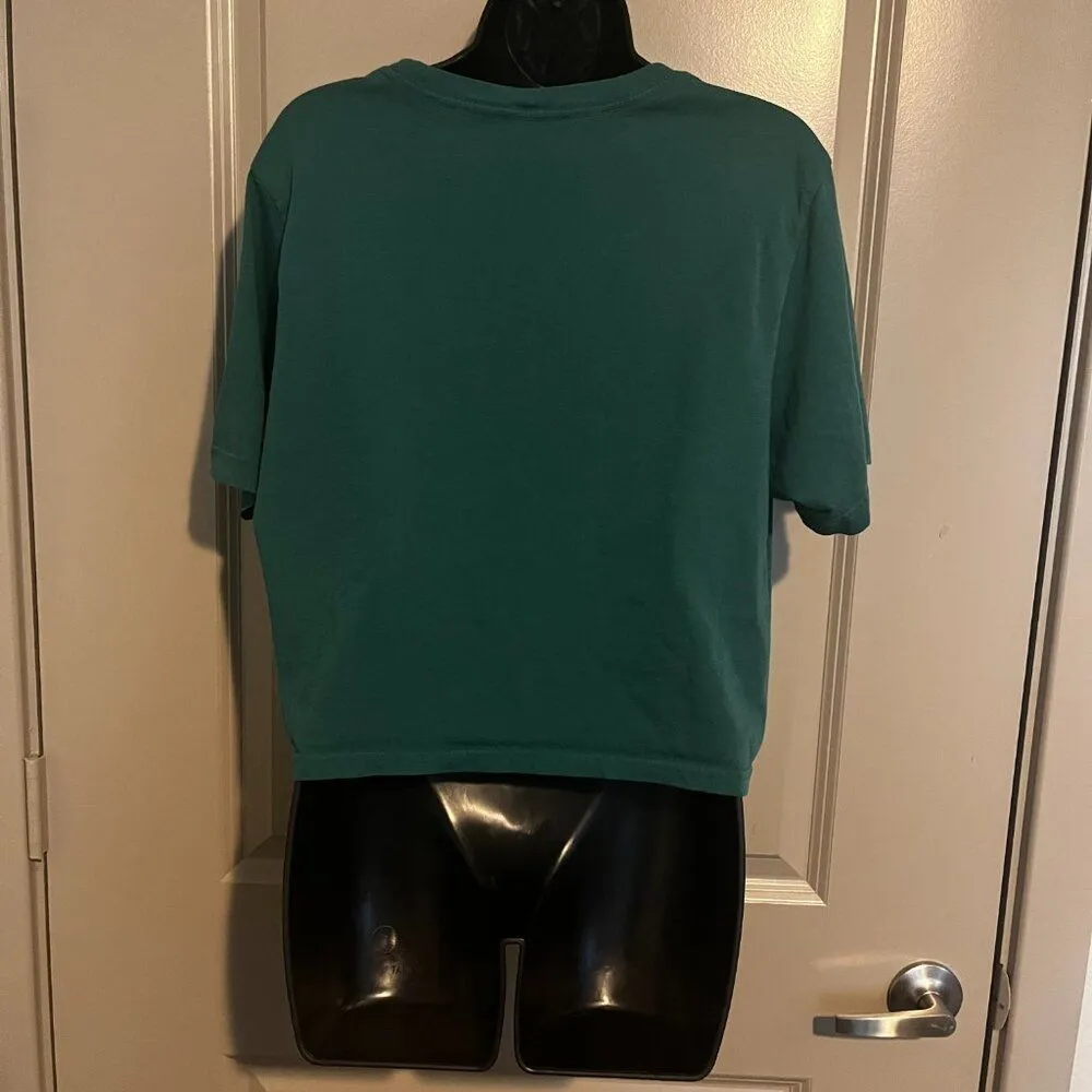 Women's Large Green TMG Crop Shirt - Image 2