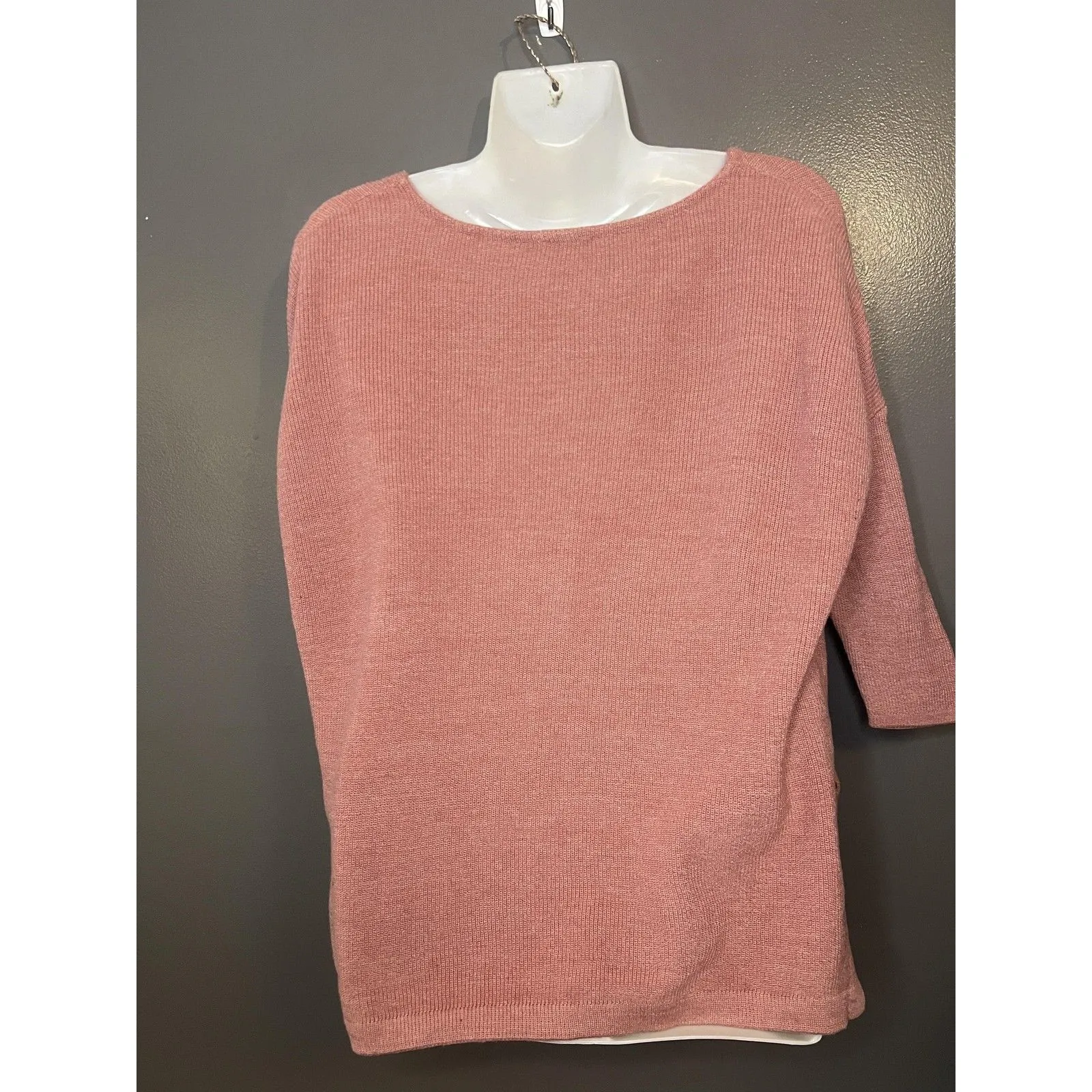 J Jill Pure Jill Sweater Tunic Womens Petite XS Pink Linen Blend Soft Knit Size undefined - Image 5