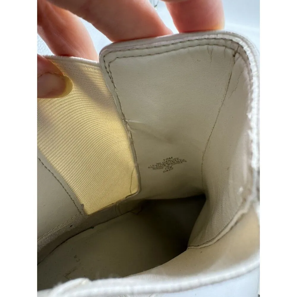 Marc Fisher LTD Garliss Ivory Leather Point Toe Booties Women’s Size 10 - Image 11