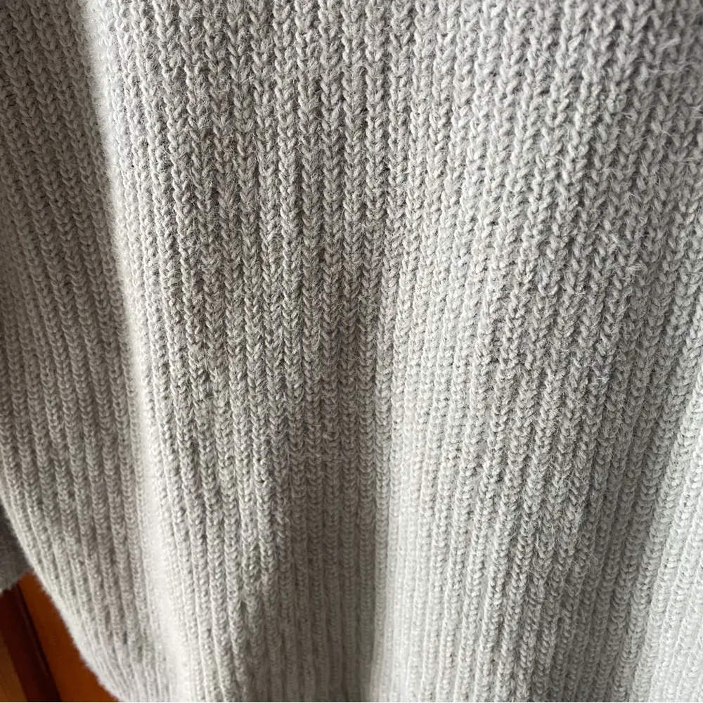 Abercrombie & Fitch Gray Ribbed Knit Turtleneck Sweater | Soft A&F Collection - Image 6