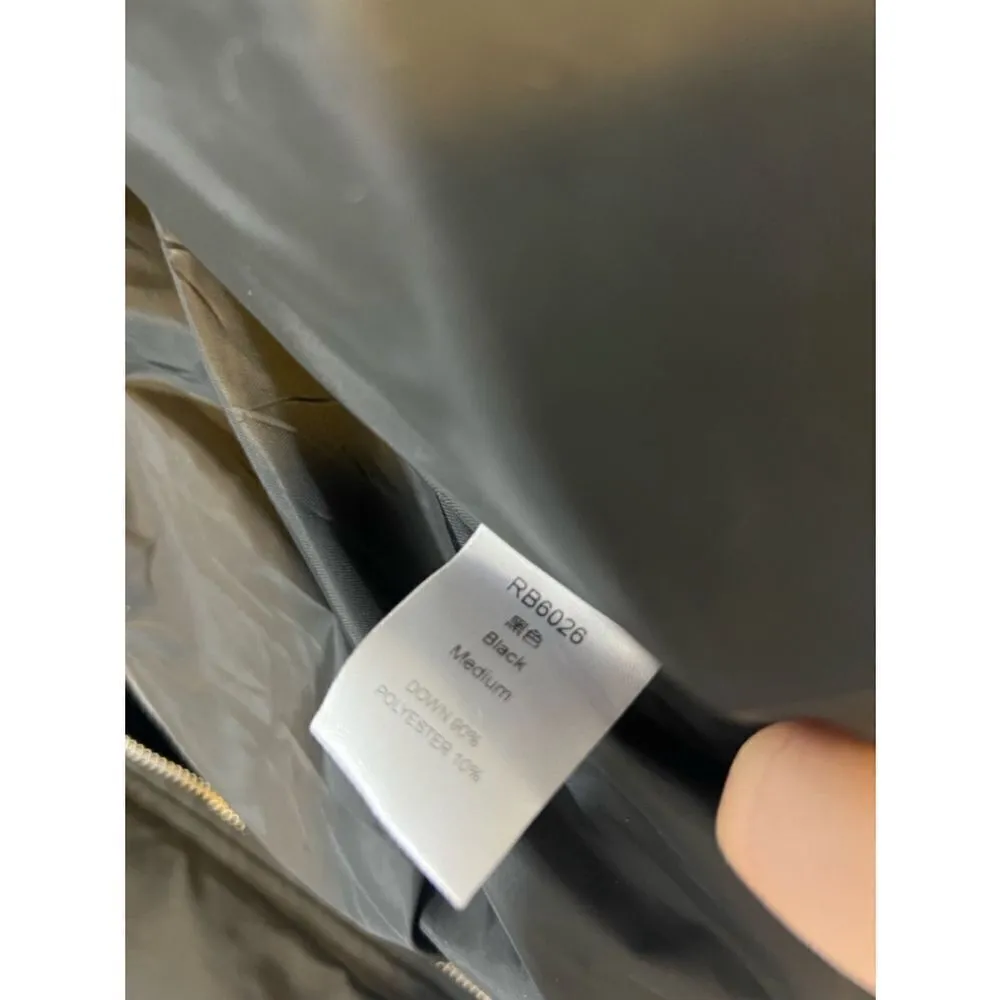 Women's Unbranded Black Puffer Jacket Size M Black Size M - Image 4