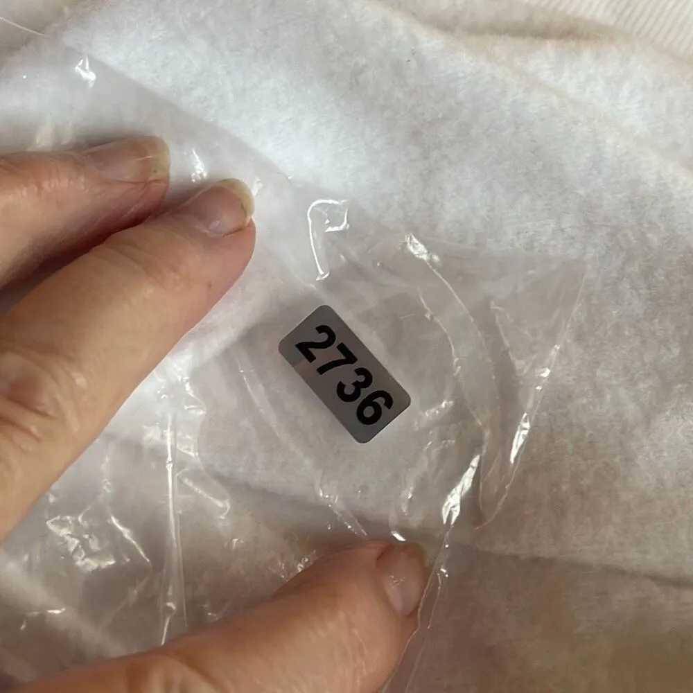 Green Tea size M oversized fleece sweatshirt. White Size M - Image 7