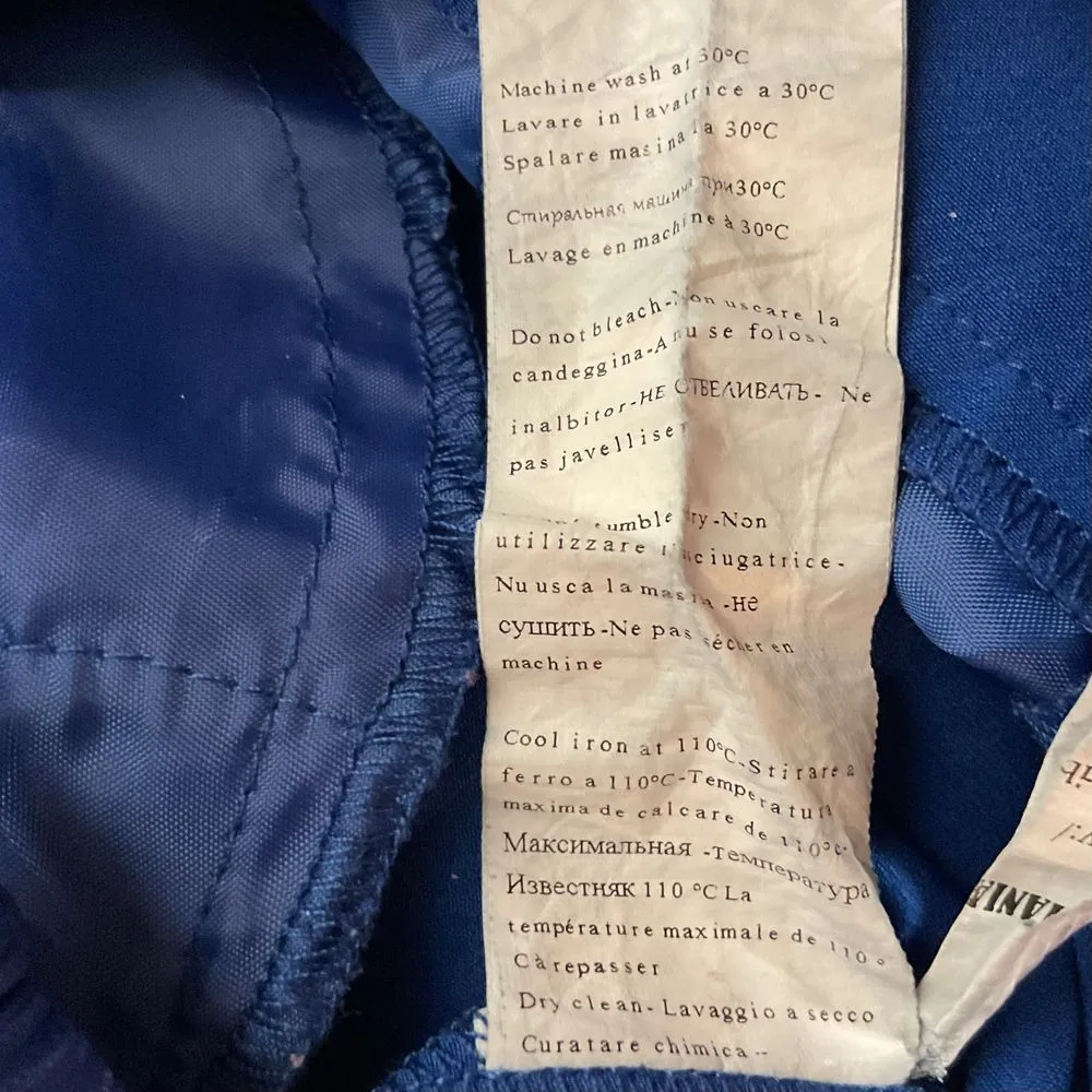 Glamour Size 10 Blue High Waisted Wide‎ Leg Trouser Pants with Pleated Waistband - Image 9