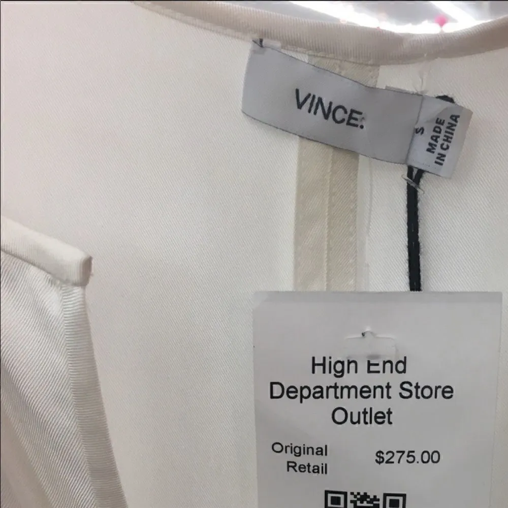 Vince NWT  Scarf Silk Print Oversized Blouse Small - Image 5