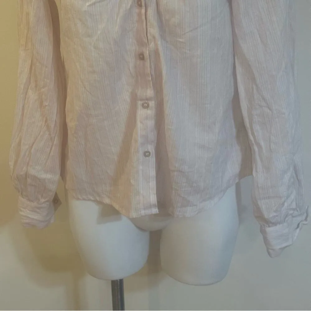 Free People Off the shoulder blouse sz M Free People Hello There Beautiful Top - Image 5