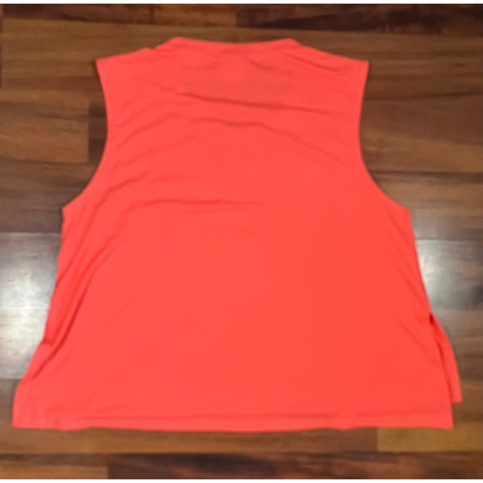 Gymshark Womens XL Sleeveless Tank Top Coral Athletic Workout Training Shirt - Image 6