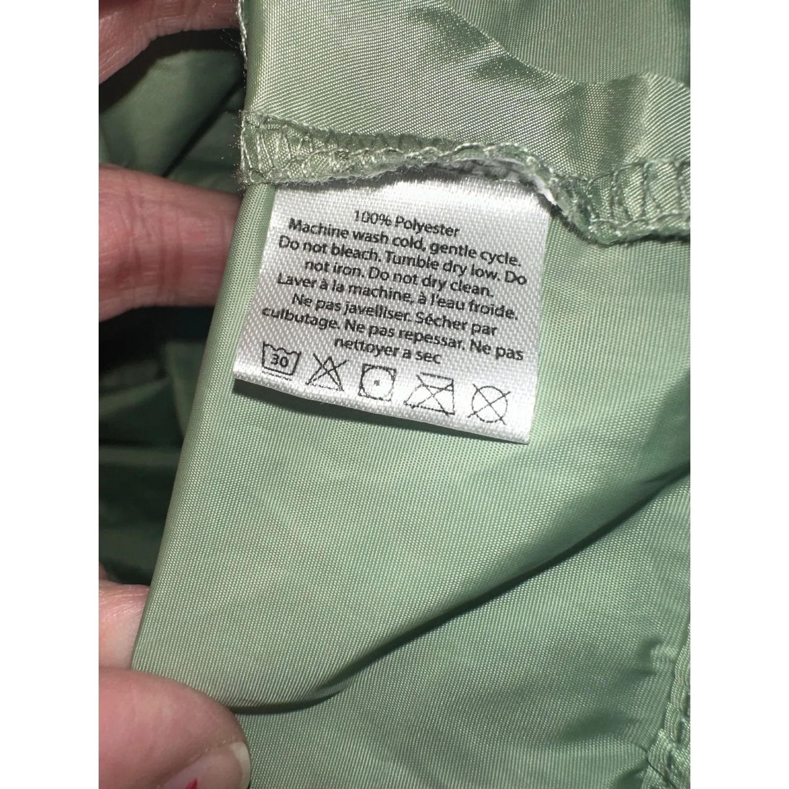 Bala Women's Windbreaker Pullover‎ Jacket Green Size S/M Lightweight Coat - Image 8