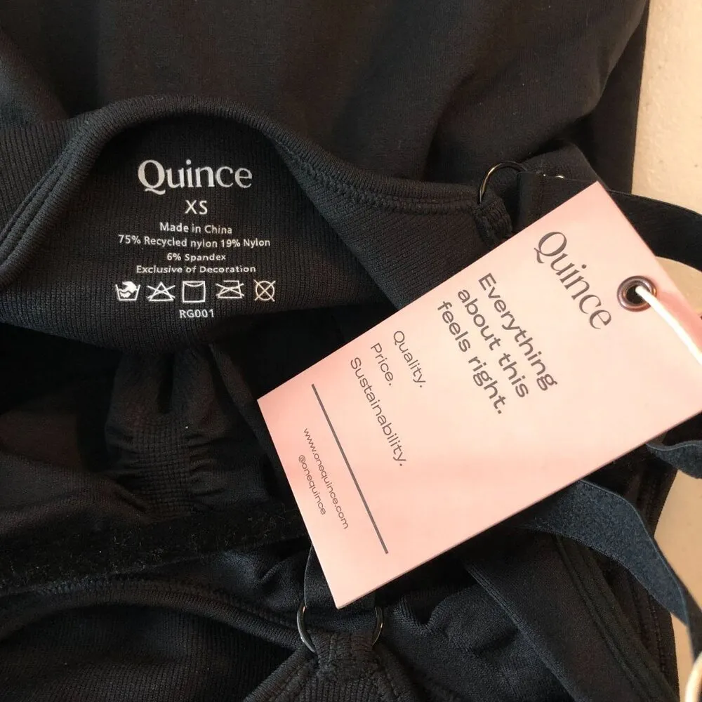 Quince Seamless Black Maternity & Nursing Tank Top Camisole 2-Pack XS - Image 6