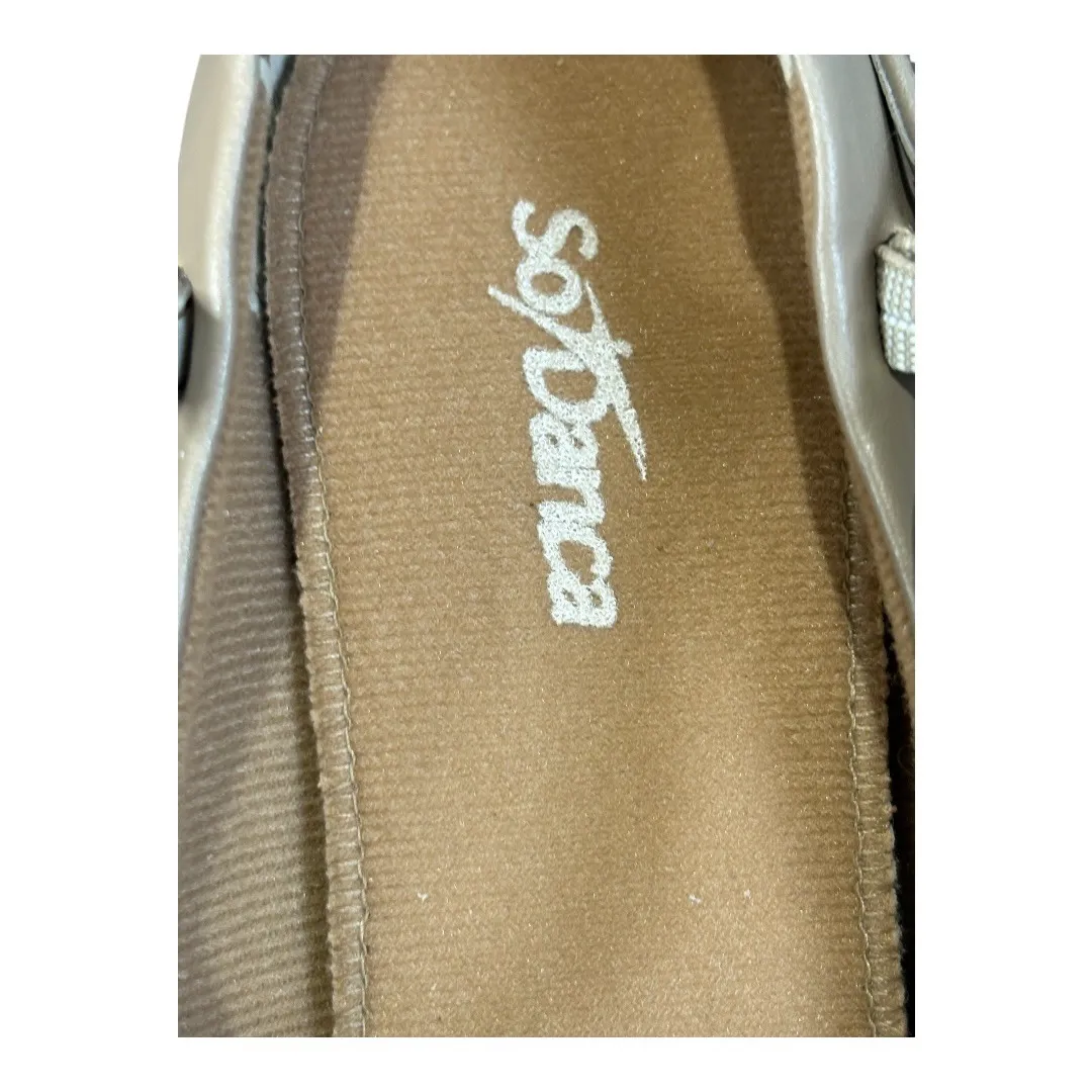 So Danca‎ CH50 Character Dance Shoes Tan Leather Low Heel Ballroom Size 10 New - Image 12