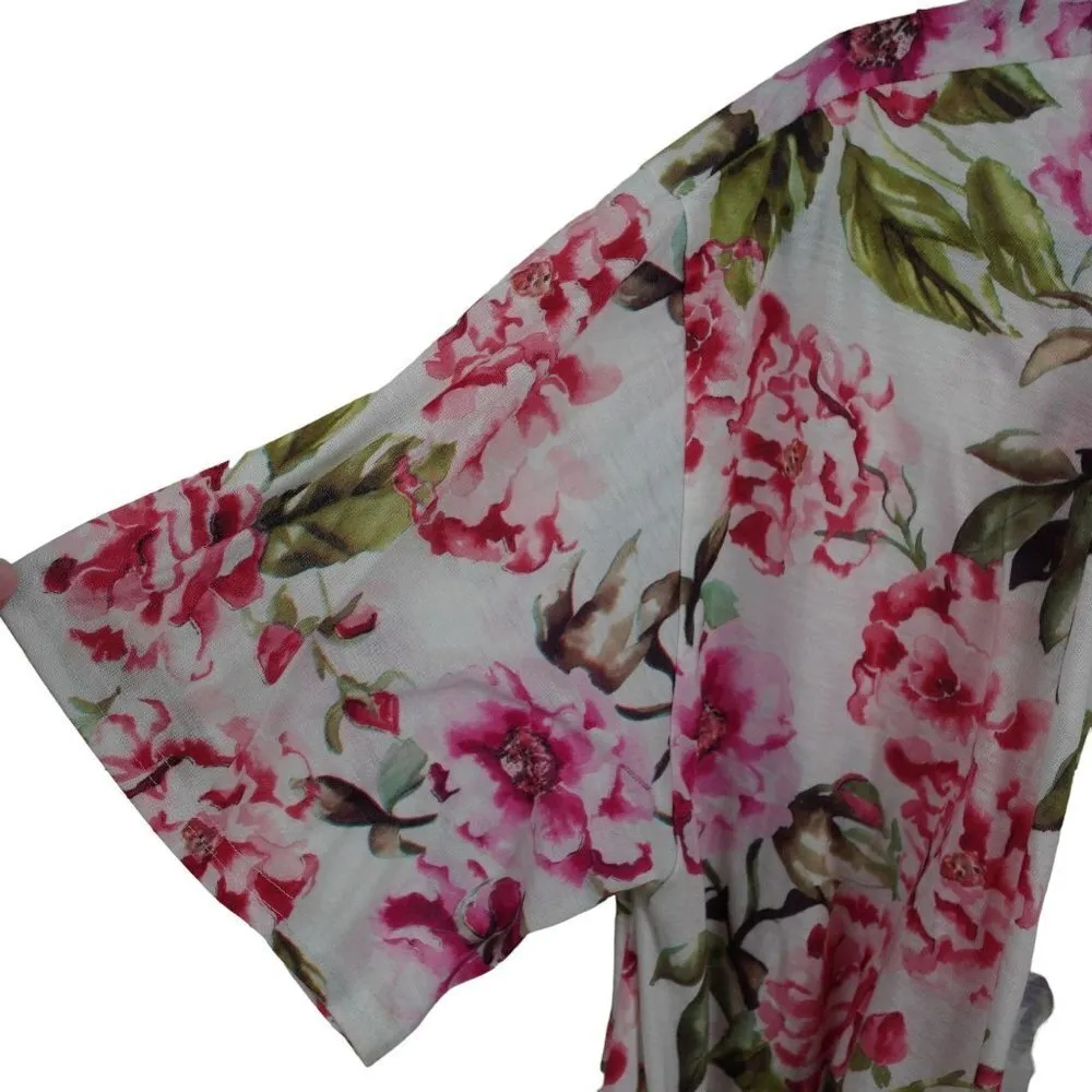 EUC Show Me Your Mumu Brie Robe Garden of blooms lightweight floral print robe s - Image 9