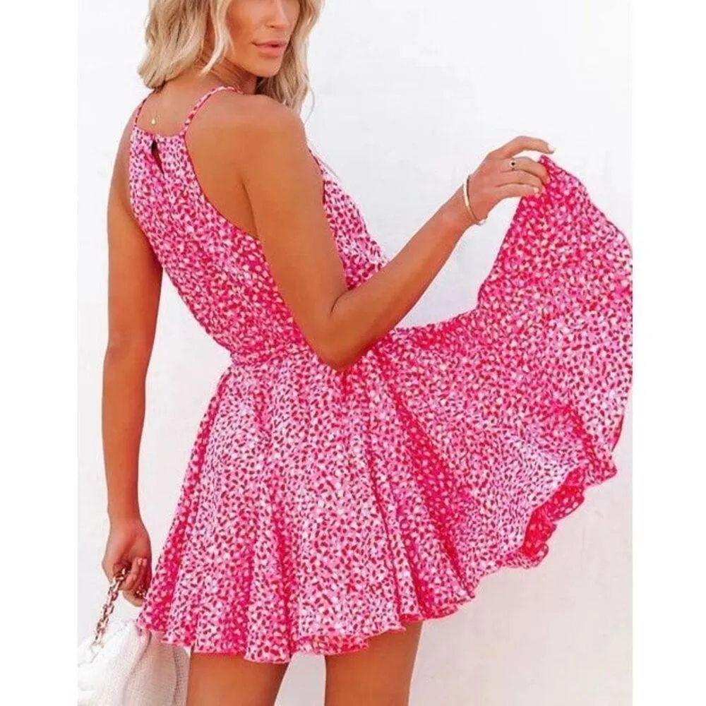 ✨Vici Aakaa Mauvish Pink Leopard Print Short Sz XL Dress✨ - Image 5