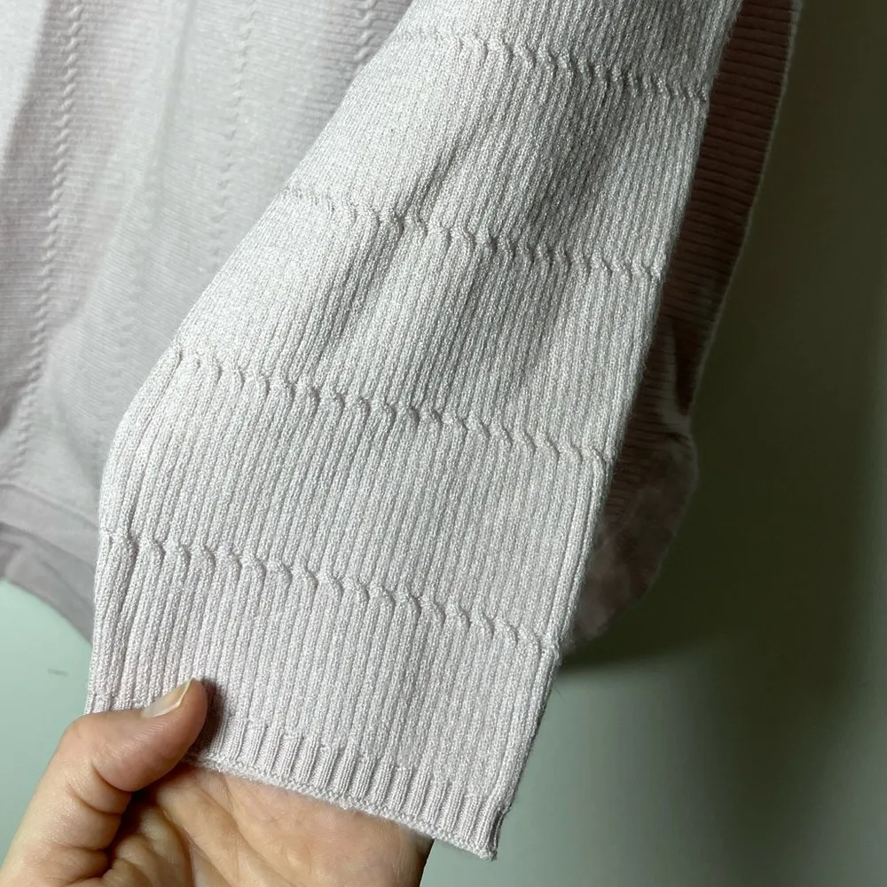 Grace Elements NWT Viscose Blend Super Soft Textured Knit Top Sz L Lavender - Image 3