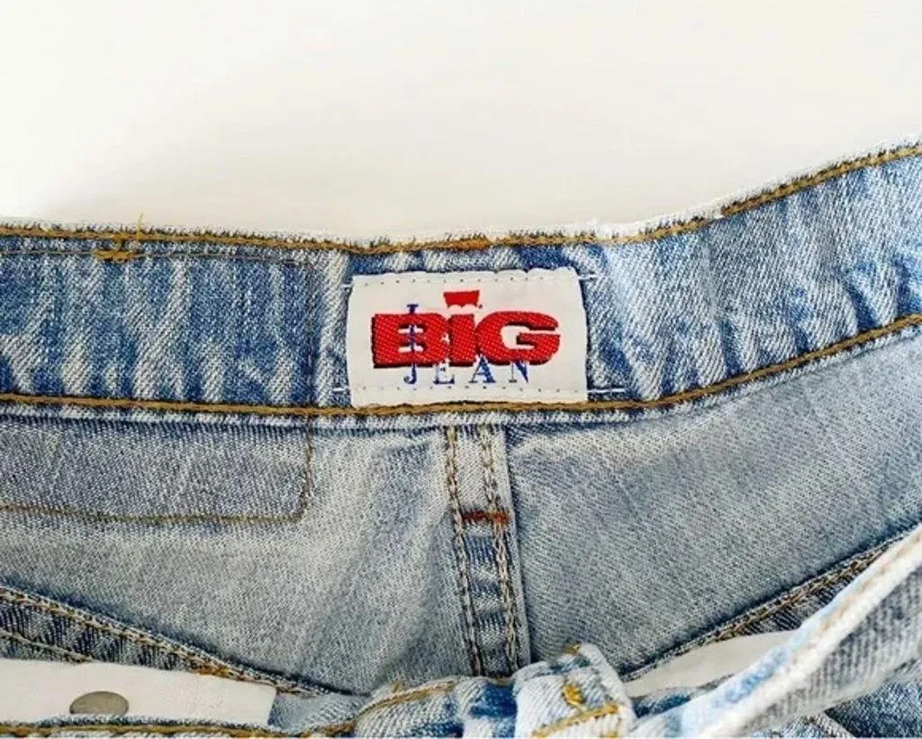 555 Student Vintage ‘91 The Big Jean Reworked Patchwork Denim Shorts - Image 8