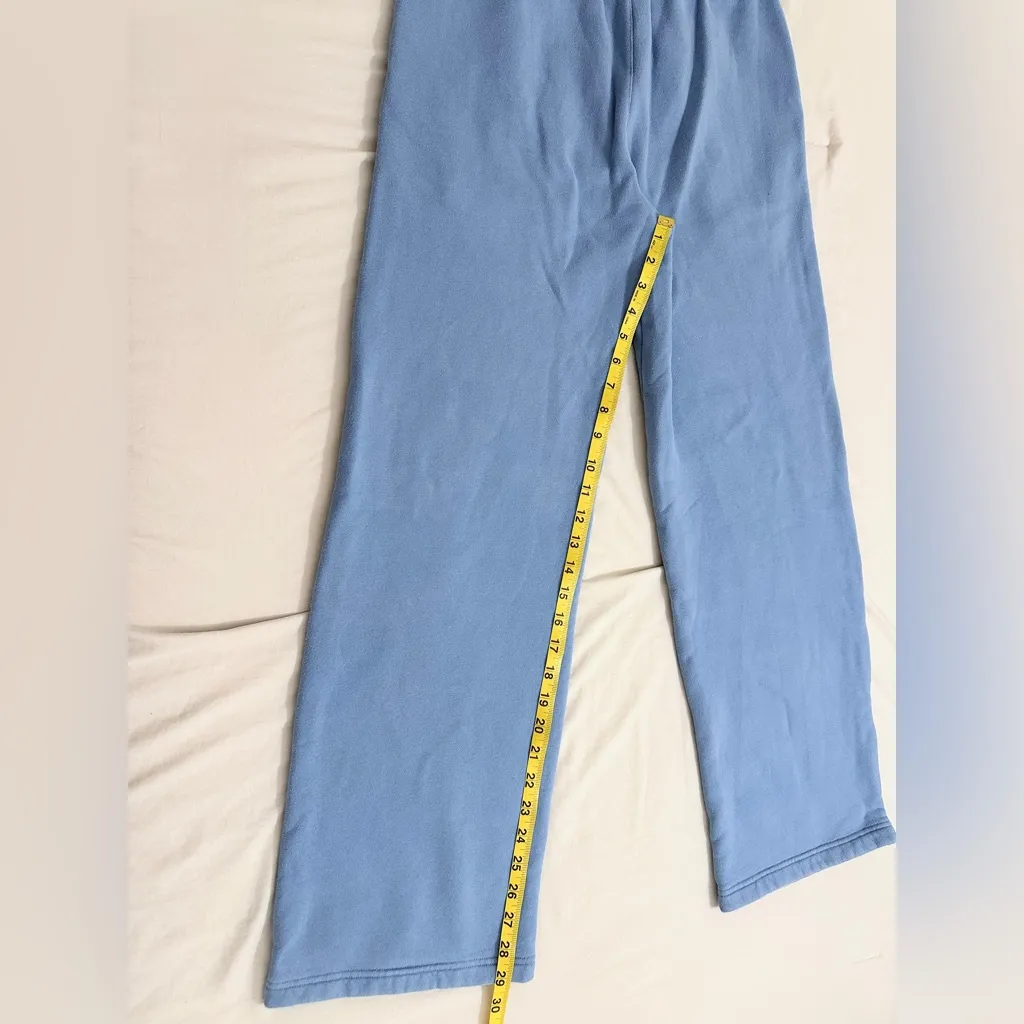 Aritzia TNA Sweatfleece Cozy Fleece Boyfriend Pant - French Blue - S - Image 9