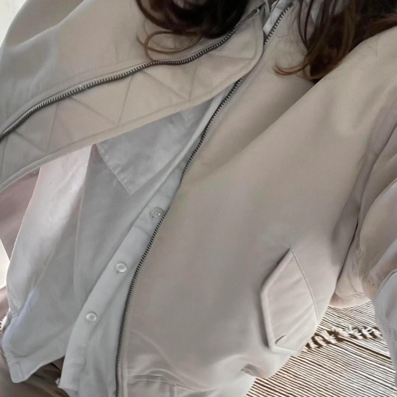 Uniqlo  Women's Cream and Tan Jacket - Image 3
