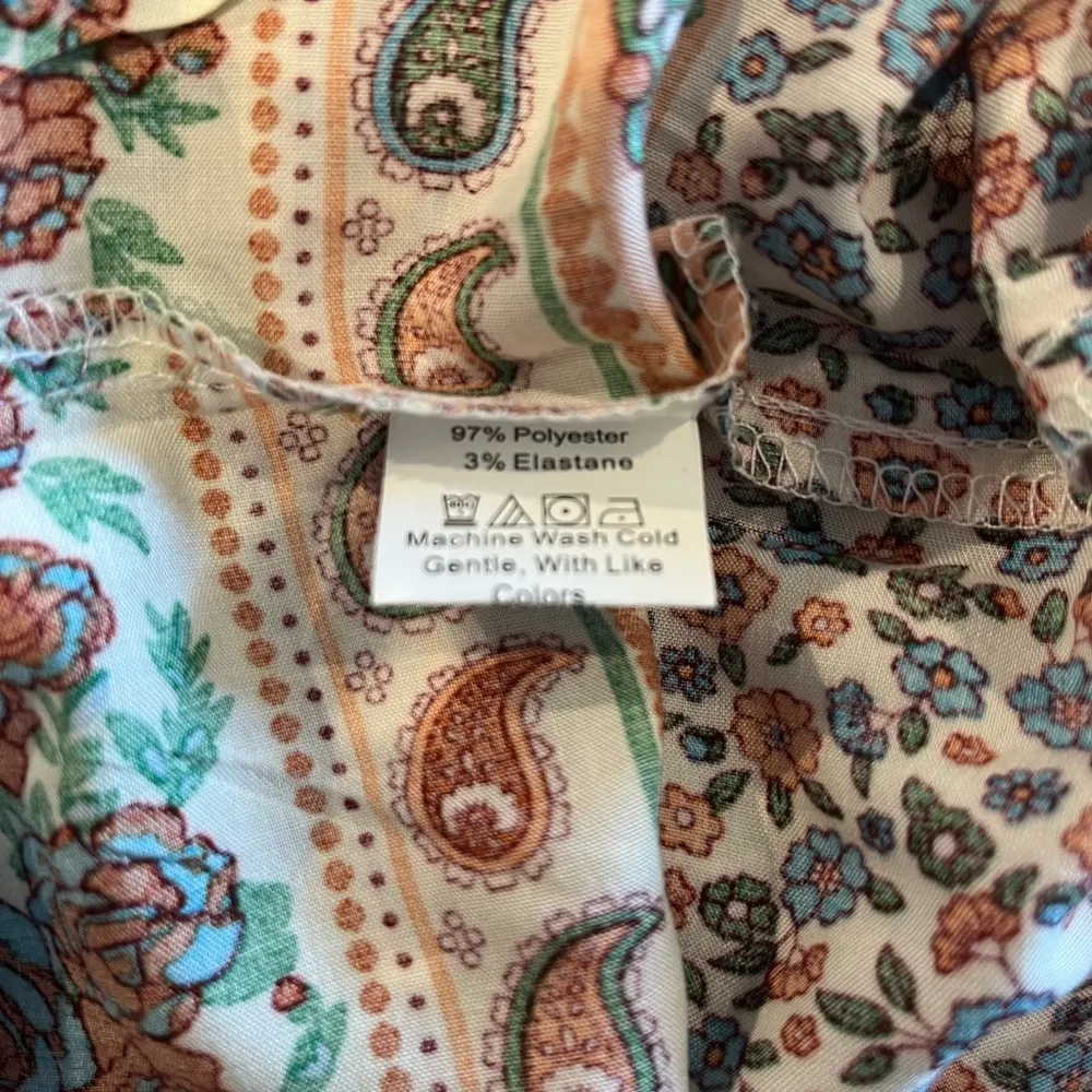 Pretty Garden Bohemian Floral Paisley VNeck Bell Sleeve Maxi Dress NWT XL - Image 10