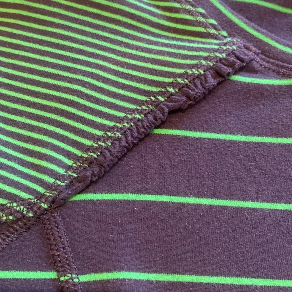Lululemon Full Tilt L/S Slalom Stripe Inkwell Hyper Stripe Green Bean Inkwell 6 - Image 5