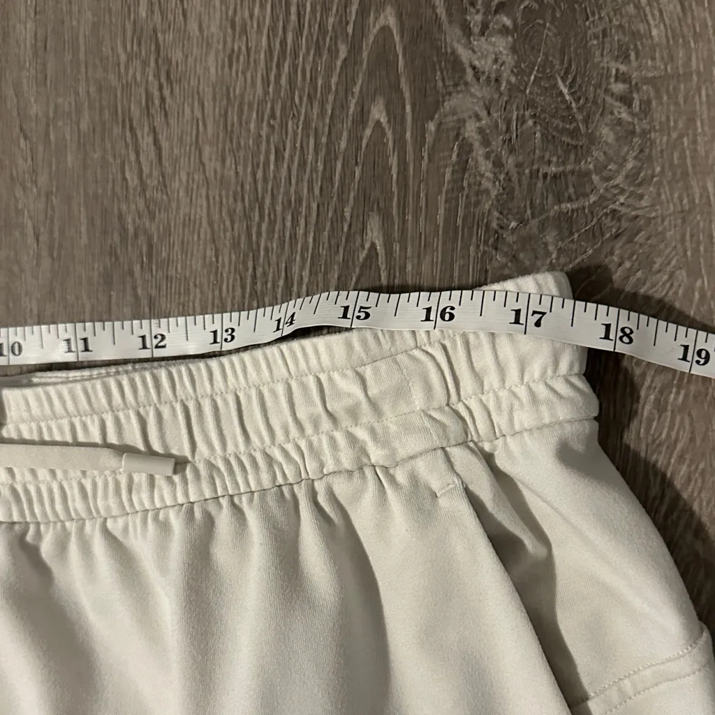 Lululemon 14 Women’s Soft Jersey Cream Straight Leg Mid Rise Casual Lounge Pants - Image 8