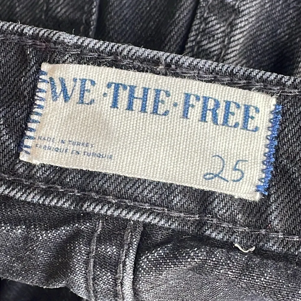 Free People We the Free Tapered Baggy High Rise Boyfriend Fit Jeans - Image 5