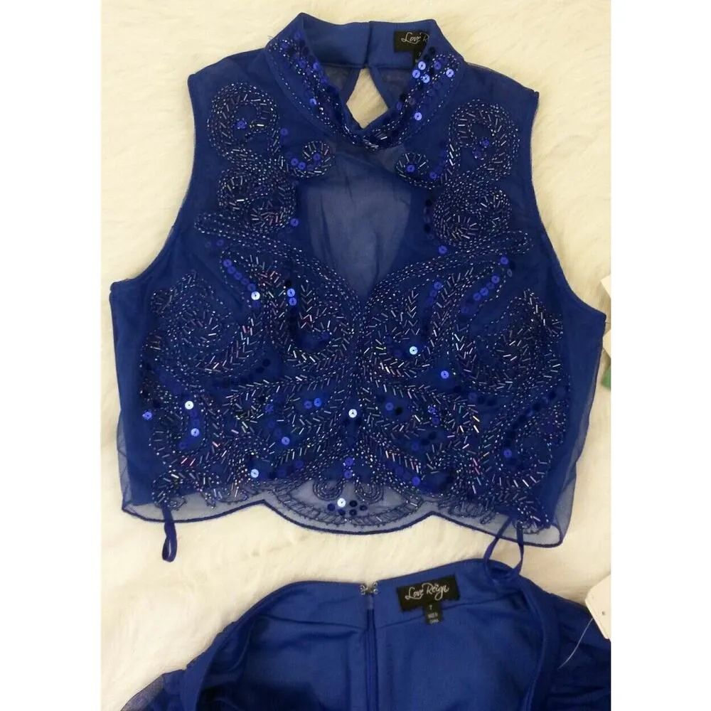 Love Reign Tulle Skirt Sequin Crop Top Special‎ Occasion Size 7 Juniors Prom - Image 8