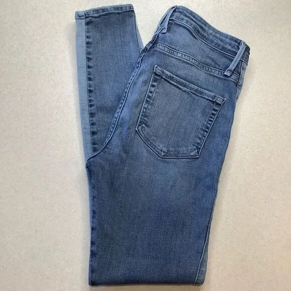 Good American Good Waist 0/25 Two Toned‎ Side Panel Jeans - Image 3