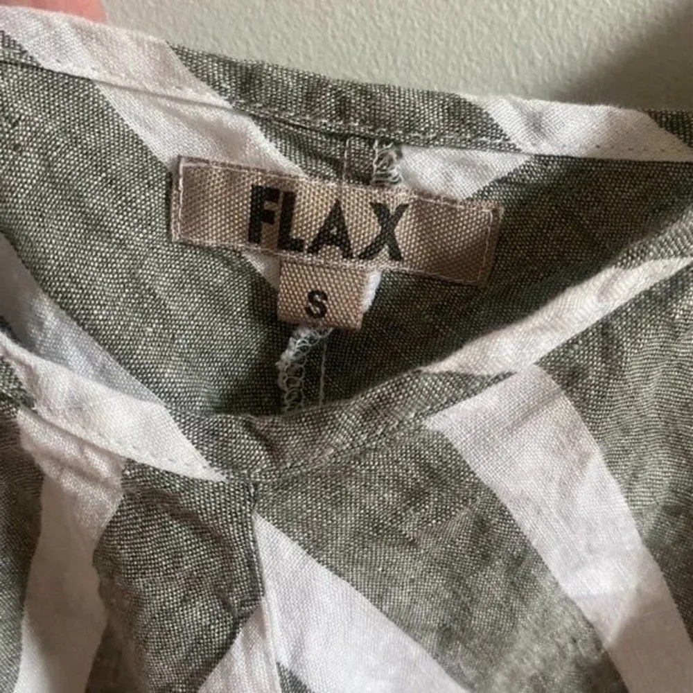 Flax Linen Striped Tank Top - Image 7